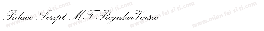 Palace Script MT RegularVersion 001字体转换